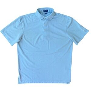 STITCH Golf Solid Oxford Polo, Baby Blue, Size M/L